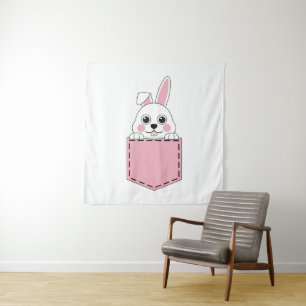 Pocket Pet Bunny Wandteppich