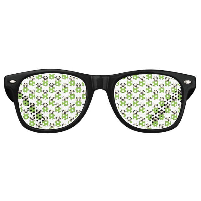 Pocket Pet Dog Muster Partybrille (Vorderseite)