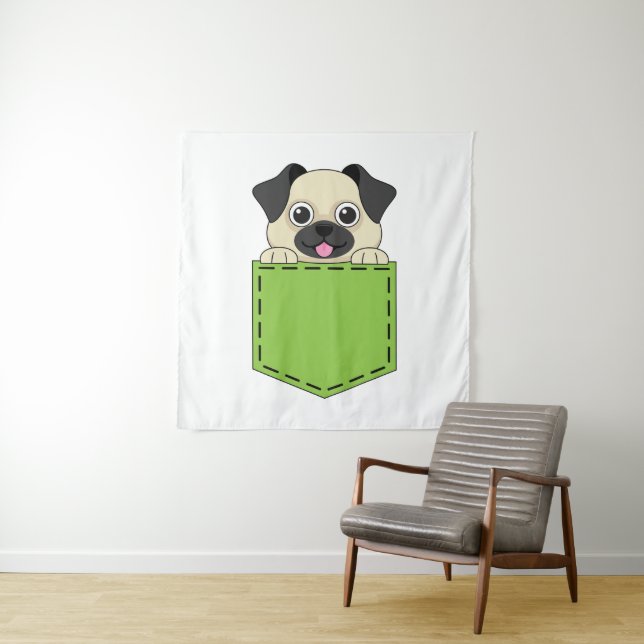 Pocket Pet Hund Wandteppich (Beispiel)
