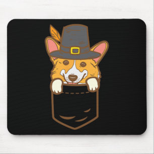 Pocket Pilgrim Welsh Corgi Dog Lover Niedlich Than Mousepad