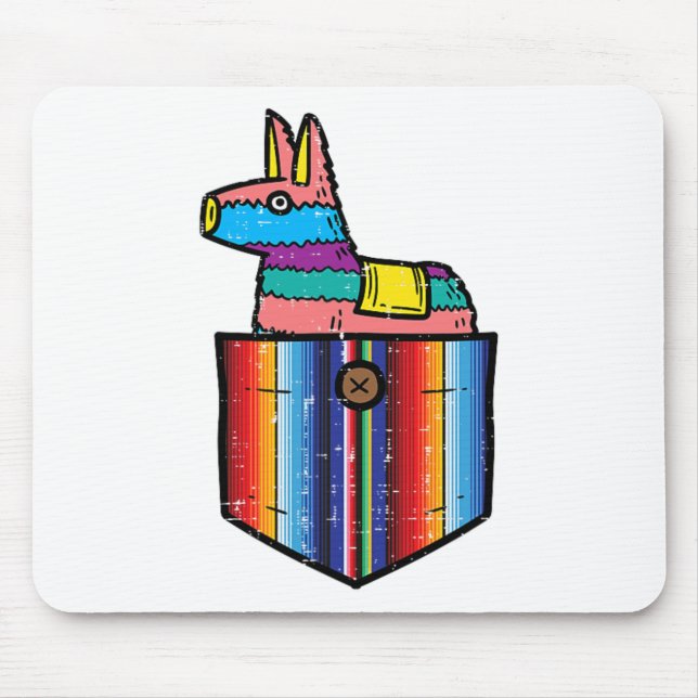 Pocket Pinata Serape Cinco De Mayo Mexican Fiesta Mousepad (Vorne)