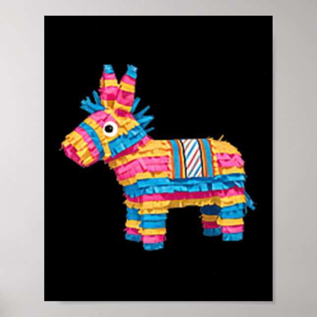 Pocket Pinata Serape Cinco De Mayo Mexican Fiesta Poster (Vorne)