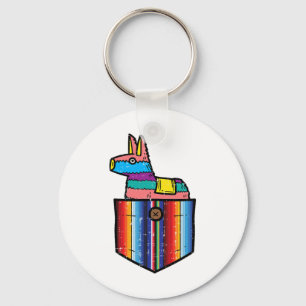 Pocket Pinata Serape Cinco De Mayo Mexican Fiesta Schlüsselanhänger