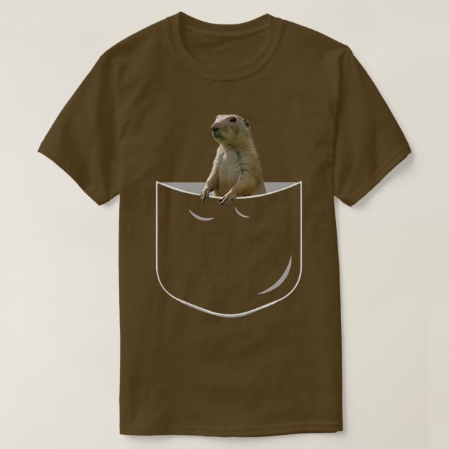 Pocket Prairie Dog, Funny Prairie Dog In Pocket  T-Shirt (Design vorne)