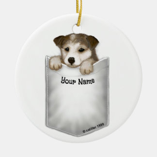 Pocket Puppy Dog Keramik Ornament
