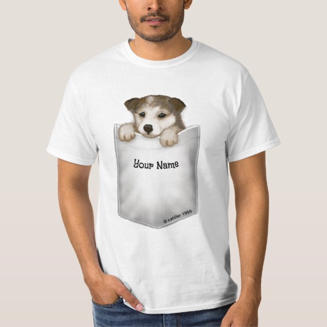 Pocket Puppy Dog T-Shirt (Vorderseite)