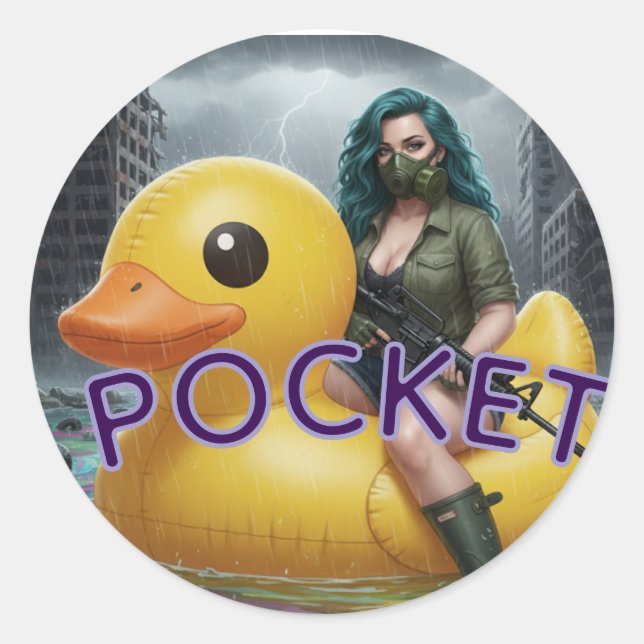 POCKET  RUNDER AUFKLEBER (Vorderseite)