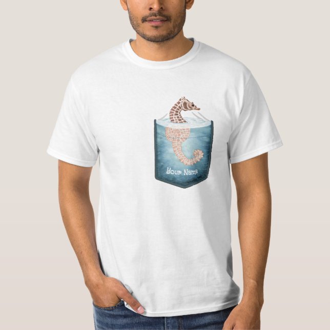 Pocket-Seepferd T-Shirt (Vorderseite)