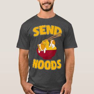 Pocket Send Noods Kawaii Gerbil Hamster Ramen T-Shirt