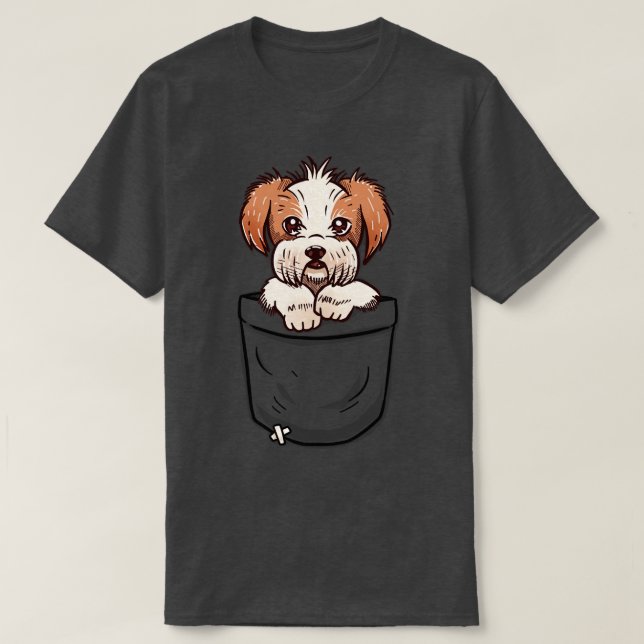 Pocket Shih Tzu T-Shirt (Design vorne)