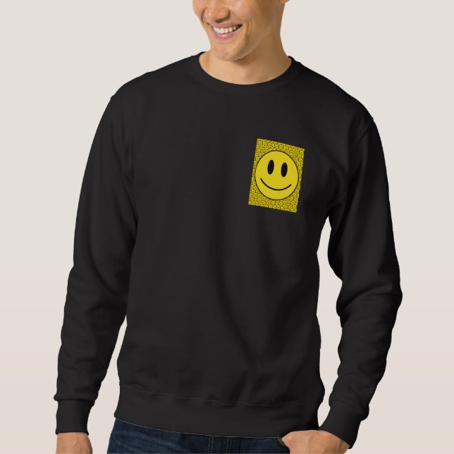 Pocket Smiling Face Costume Happy Cute Smile Trend Sweatshirt (Vorderseite)