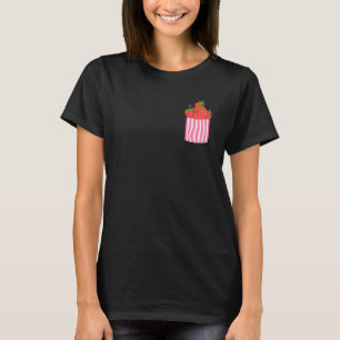 Pocket Strawberries Summer Frucht Food Red Berry S T-Shirt