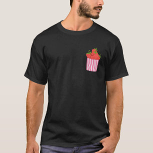 Pocket Strawberries Summer Frucht Food Red Berry S T-Shirt