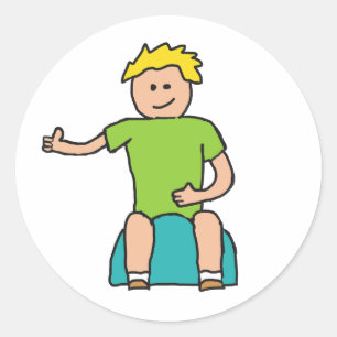 Pocket Training Runder Aufkleber