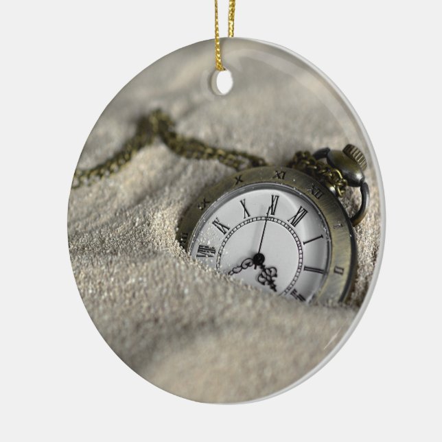 Pocket Watch - Der Sand der Zeit Keramikornament (Links)