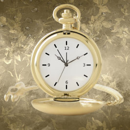 Pocket Watch Gold Casing Geschenk für ihn Taschenuhr