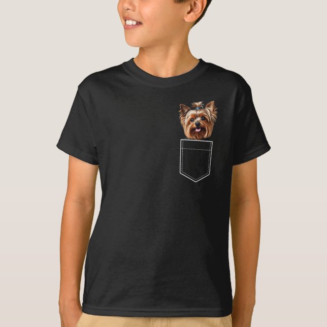 Pocket Yorkie T-Shirt (Vorderseite)