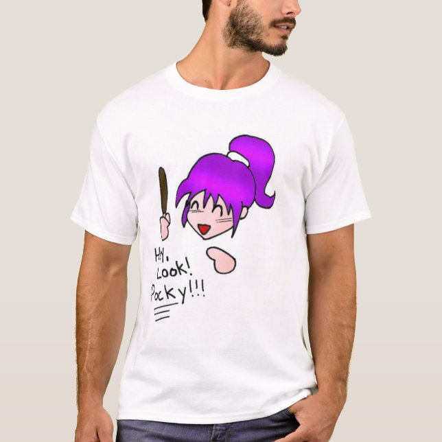 Pocky Mädchen T-Shirt (Vorderseite)