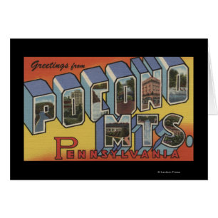 Pocono Berge - große Buchstabe-Szenen