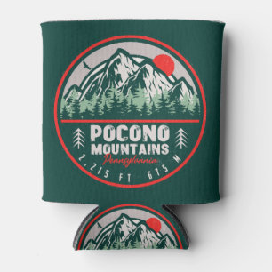 Pocono Berge PA Retro Sunset Souvenirs Geschenk Dosenkühler