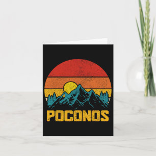 Pocono Mountains Poconos Pennsylvania Wandern Vint Karte