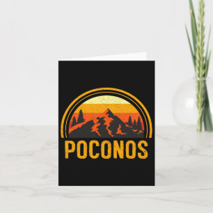 Poconos Pennsylvania Pa Berge Wandern Souvenir Karte