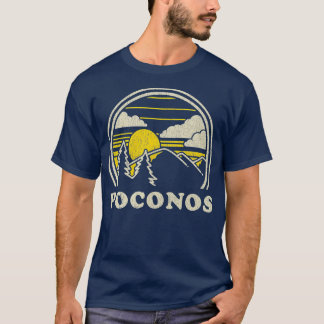 Poconos Pennsylvania PA Vintage Wandergebiete T-Shirt