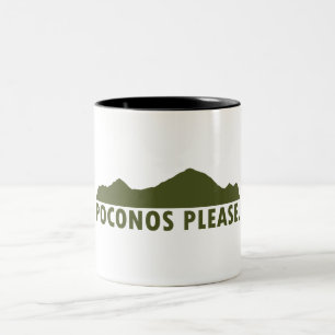 Poconos Zweifarbige Tasse