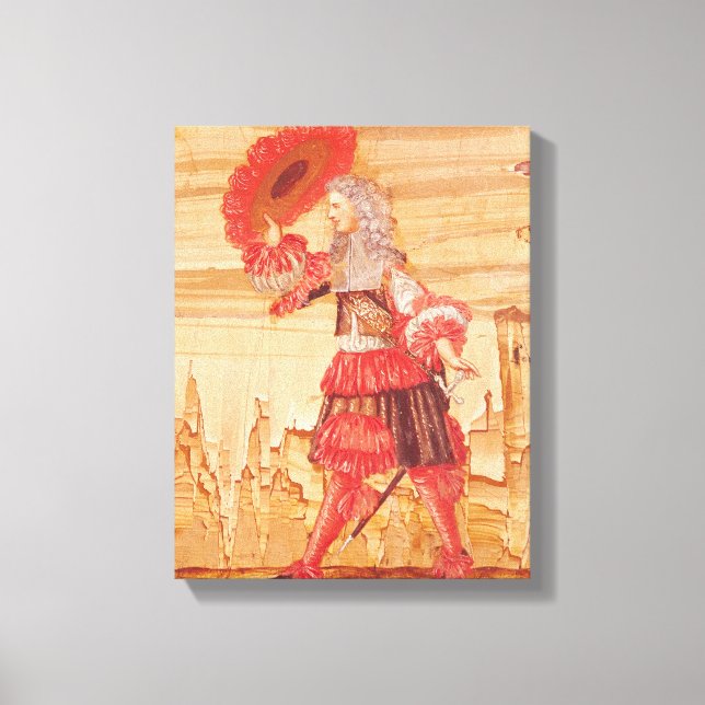 Pocquelin in der Rolle der Mascarille Leinwanddruck (Vorderseite)