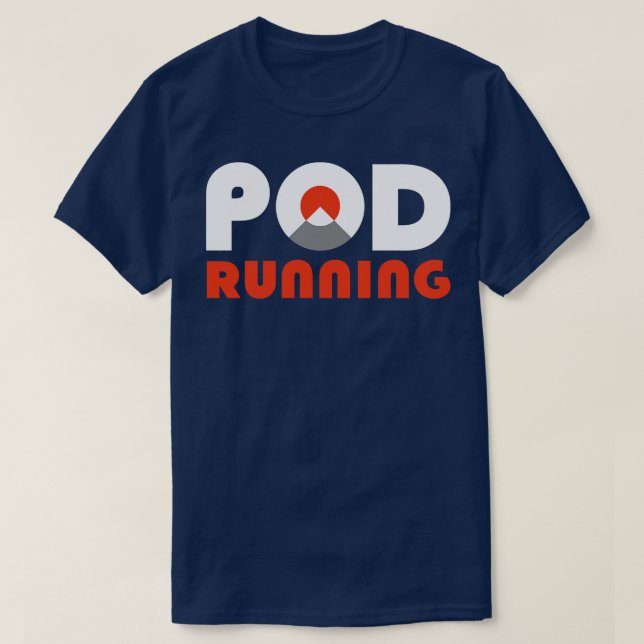 Pod-Laufbahn mit Ultra-Running-Coach T-Shirt (Design vorne)