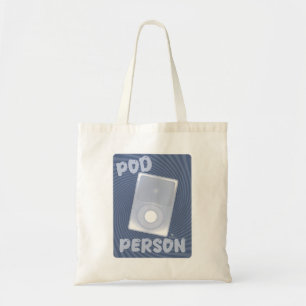 Pod Person Musik Gerät Spaß MP3 Slogan Tragetasche