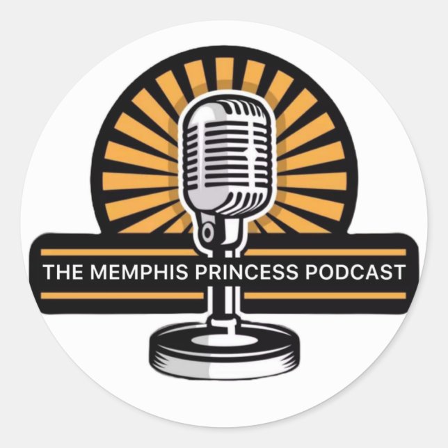 Podcast-Aufkleber Runder Aufkleber (Vorderseite)