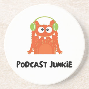 Podcast-Junkie Getränkeuntersetzer
