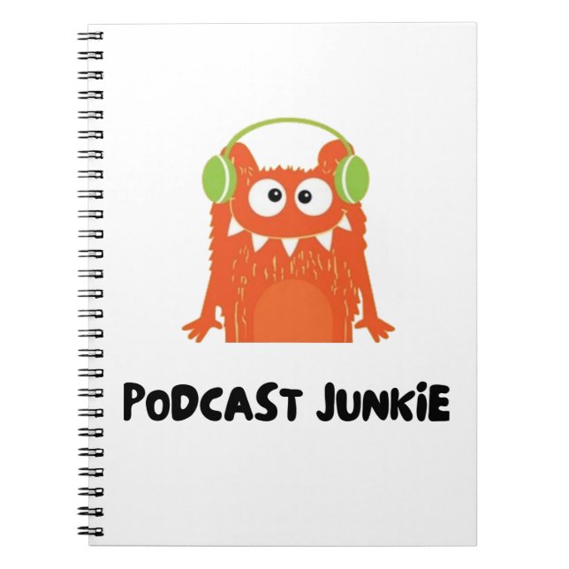 Podcast-Junkie Notizblock (Vorderseite)