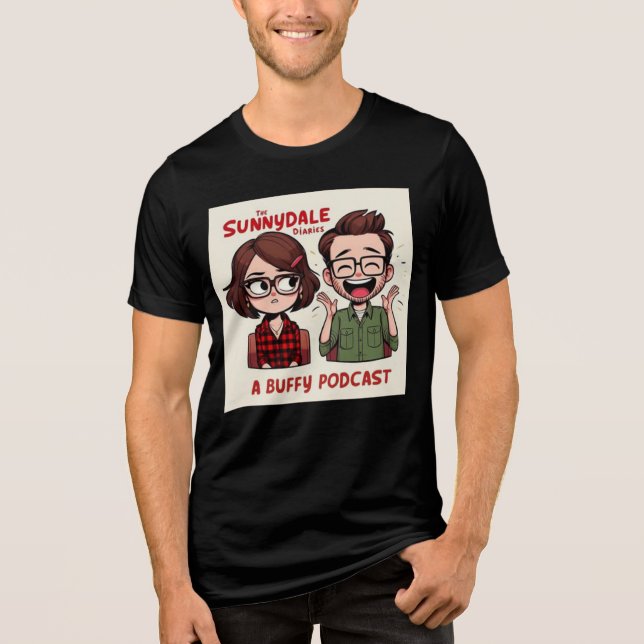 Podcast-Logo-T - Shirt für Sunnydale-Tagebücher (Vorderseite)