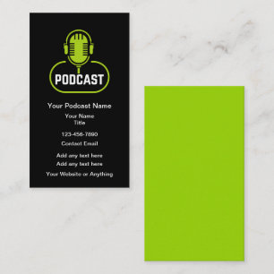 Podcast-Marketing-Werbebusinesskarten Visitenkarte