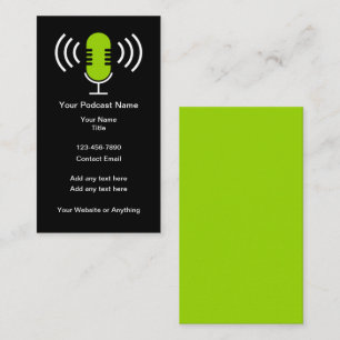 Podcast-Marketing-Werbebusinesskarten  Visitenkarte