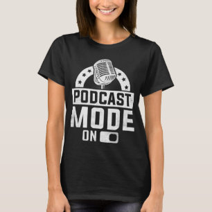 Podcast-Modus für Podcaster-Interviewer T-Shirt