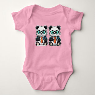 Podcast Panda - Der Coolste Gastgeber in Bamboo Bi Baby Strampler