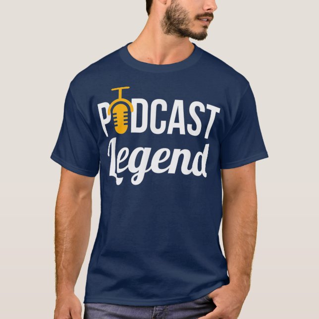 Podcast Podcast Legend Podcast T für Podcaster T-Shirt (Vorderseite)