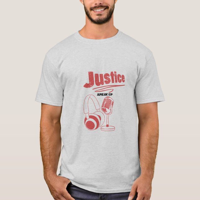 Podcast zur Justiz T-Shirt (Vorderseite)