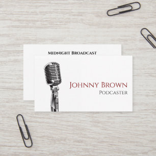 Podcaster DJ Disc Jockey Visitenkarte