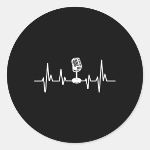 Podcaster Hebeat Podcast Runder Aufkleber