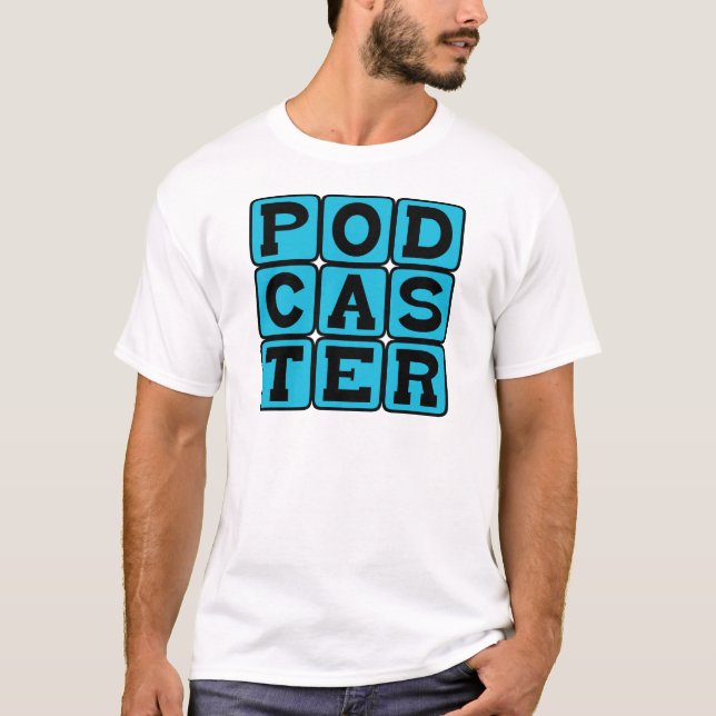 Podcaster, Radio Hobby T-Shirt (Vorderseite)
