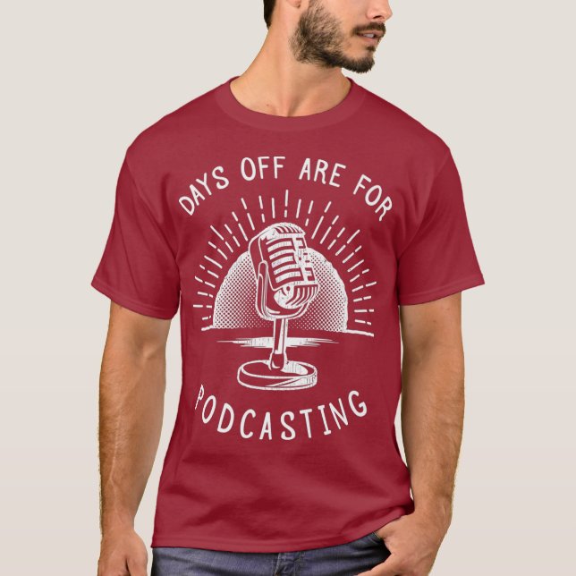 Podcasting Funny Podcaster-Geschenk Premium T-Shirt (Vorderseite)