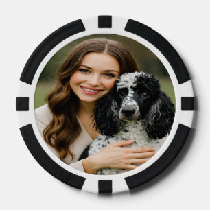 Poddle-Foto hinzufügen Personalisieren Anpassen Pokerchips
