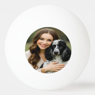 Poddle-Foto hinzufügen Personalisieren Anpassen Tischtennisball