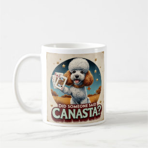 Poddle liebt Canasta-Spiel Kaffeetasse