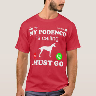 Podenco Canario ruft T-Shirt