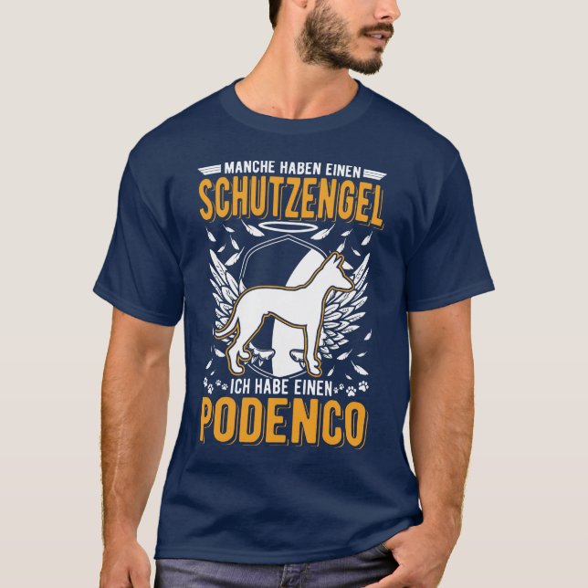 Podenco Schutzengel Windhund Ibizan Hound T-Shirt (Vorderseite)